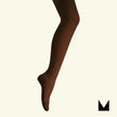 Mosey Merino Wool Textured Knit Tights Mocha