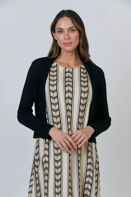 O&J Naturals NATS001 Knitted Cardigan Black