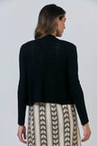 O&J Naturals NATS001 Knitted Cardigan Black