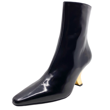 Neo Dasha Egidio/ Gold Negro Patent Leather