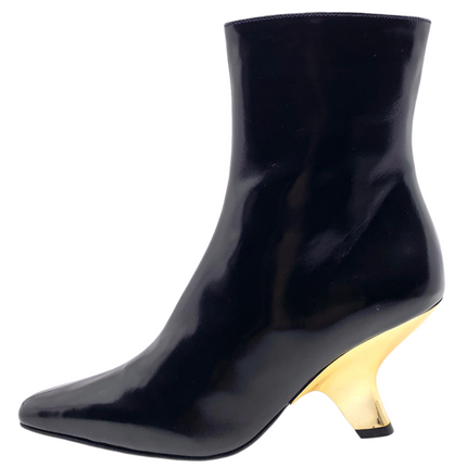 Neo Dasha Egidio/ Gold Negro Patent Leather
