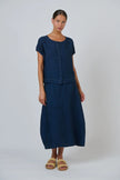 O&J Naturals GA736 Linen Skirt Eclipse