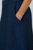 O&J Naturals GA736 Linen Skirt Eclipse