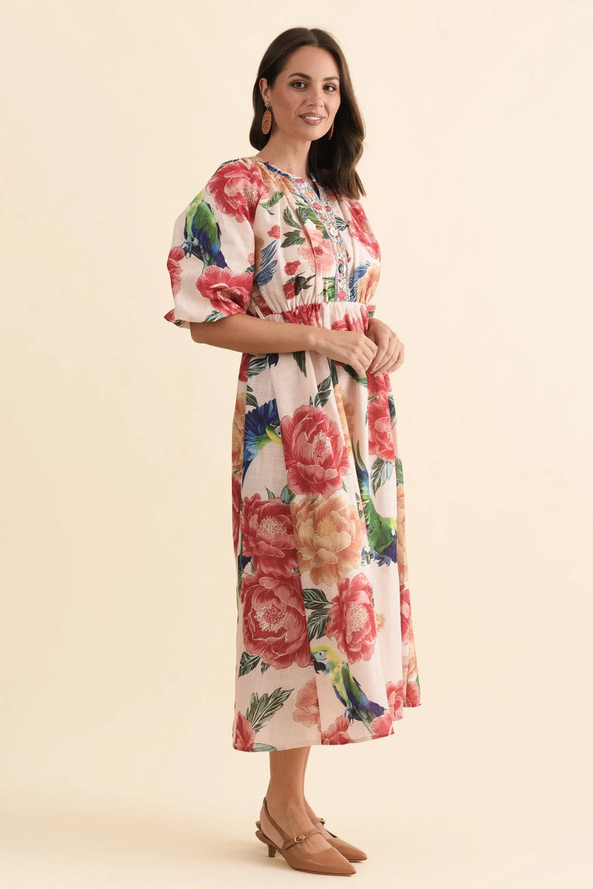 Beautiful Stories Resort Billow Dress Resort Print
