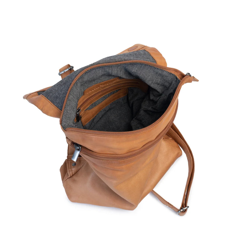Dusky Robin Neve Backpack Walnut Leather