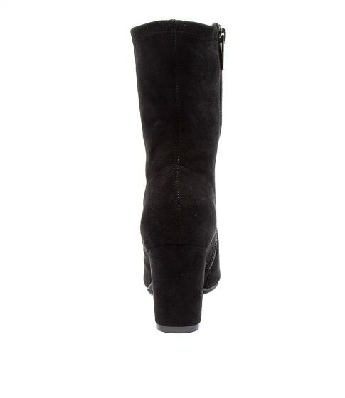 Django & Juliette Nider Black Microsuede