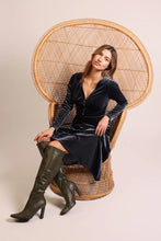 Load image into Gallery viewer, Traffic People No Going Back Mercy Dress Blue
