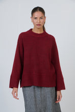 Load image into Gallery viewer, Olive et Julie W47B Knit Jumper Oxblood
