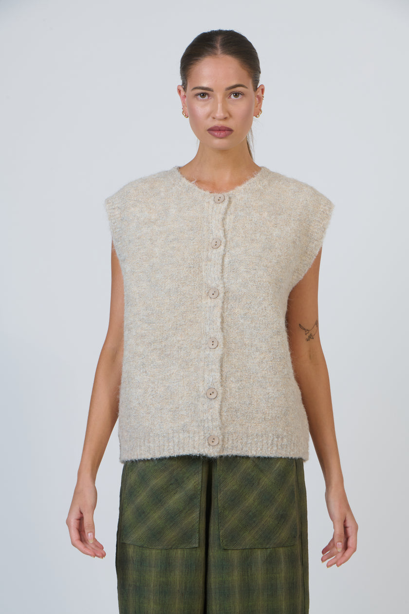 Olive et Julie W49 Knit Cardigan Elephant