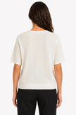 JJ Sisters OO151 Silk Linen Top Cream