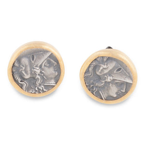 Red Turk OSE186G Coin Stud Earrings