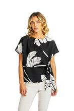 Load image into Gallery viewer, Ping Pong Atlas Knot Front Top Black/Ivory
