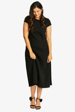 Load image into Gallery viewer, Ping Pong Ponti Seamed Dress Black
