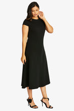 Load image into Gallery viewer, Ping Pong Ponti Seamed Dress Black
