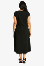 Load image into Gallery viewer, Ping Pong Ponti Seamed Dress Black
