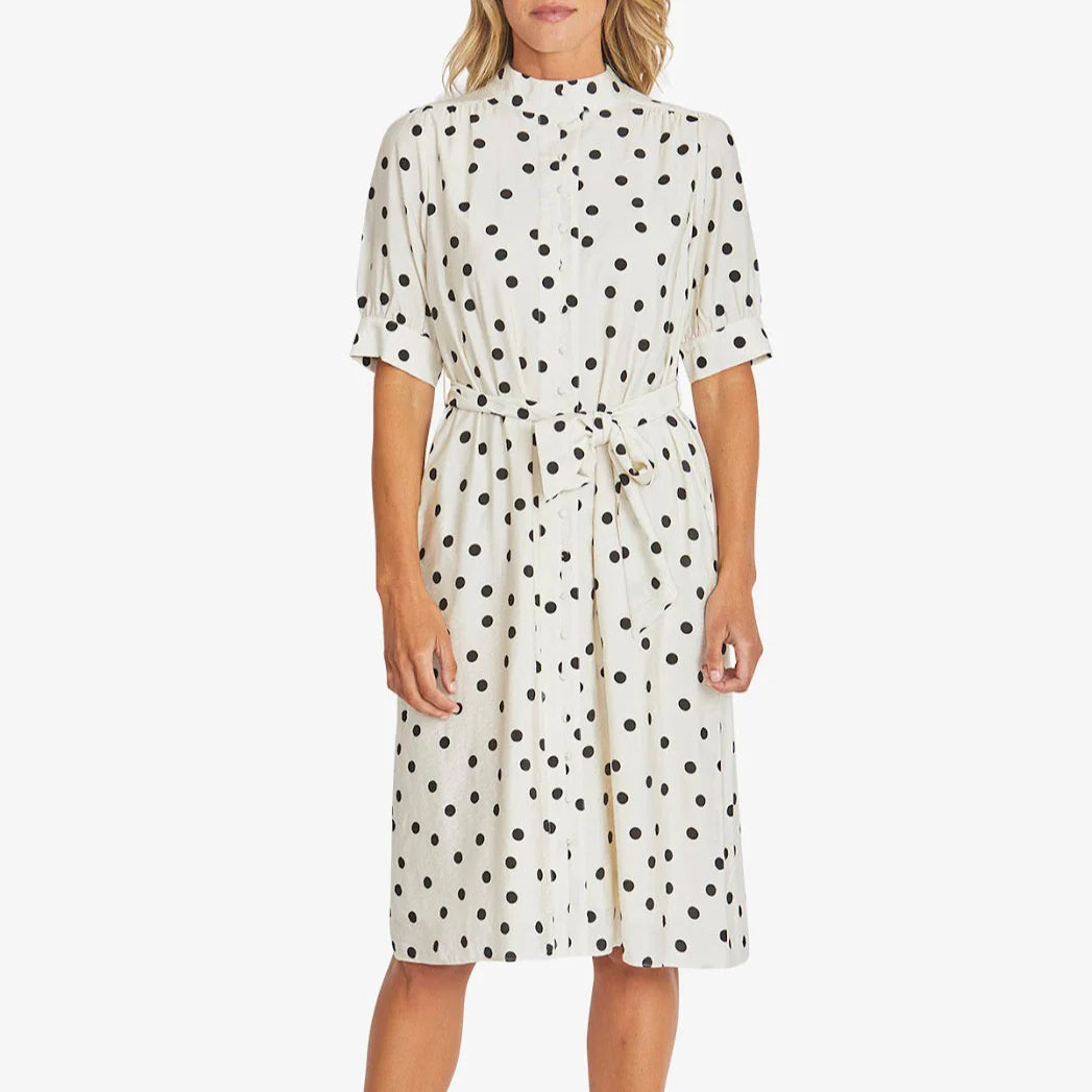Pingpong Pamela Dress Ivory/ Black
