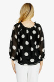 Pingpong Rory Off Shoulder Blouse Spot Print