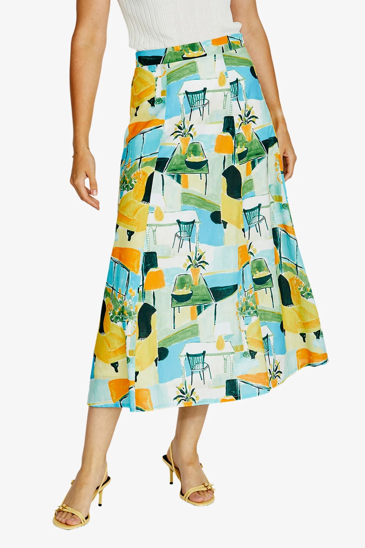 Pingpong Indi Alfresco Skirt Alfresco Print