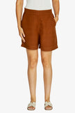 Pingpong Lisa Stitch Hem Short Coffee