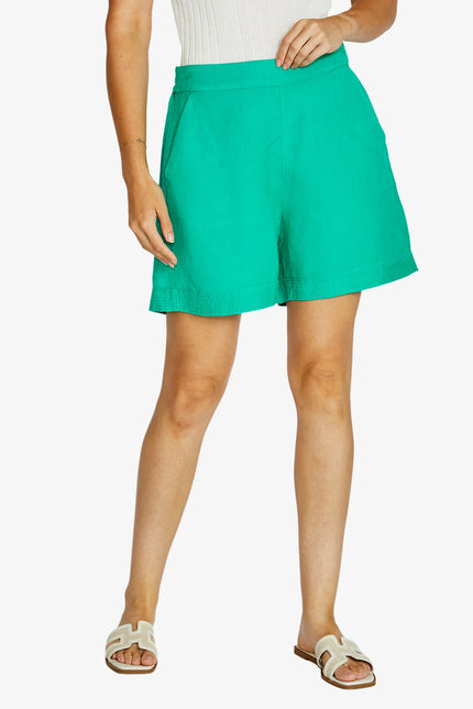 Pingpong Lisa Stitch Hem Short Lotus Green