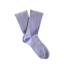 Load image into Gallery viewer, KLUE Glitter Lurex Socks Lilac
