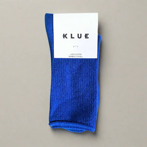 KLUE Glitter Lurex Socks Electric Blue