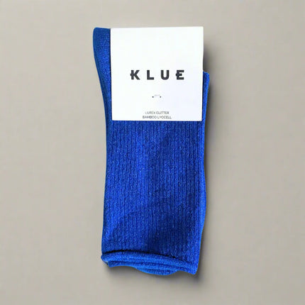 KLUE Glitter Lurex Socks Electric Blue