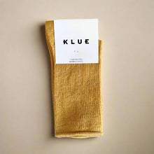 Load image into Gallery viewer, KLUE Glitter Lurex Socks Mustard
