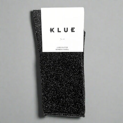 KLUE Glitter Lurex Socks Black