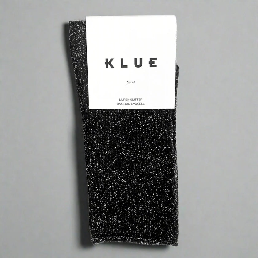 KLUE Glitter Lurex Socks Black