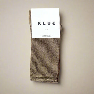 KLUE Glitter Lurex Socks Caramel