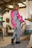 Miss Goodlife Pink Animal Love Blouse Multi