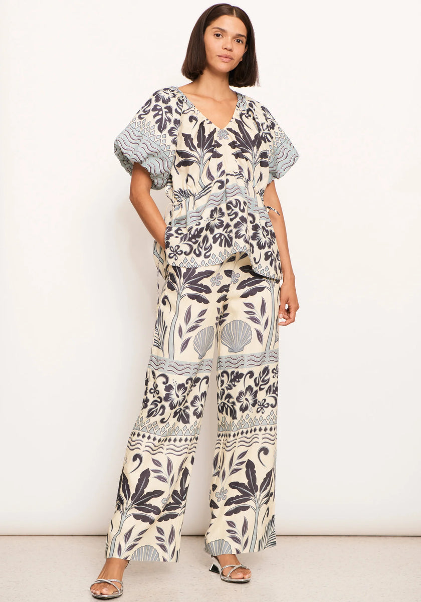 POL Paradise Pant Paradise Palm Print