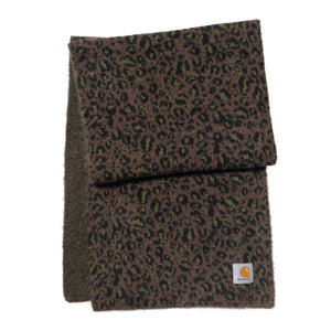 Carhartt WIP Palmer Scarf Camo Leo Jacquard Tamarind