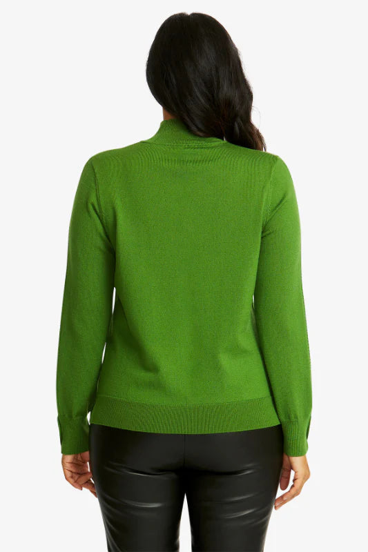 Ping Pong Merino Turtle Neck Pullover Fern