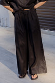ALEXANDRA Teri Linen Pants Black