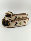 Freeing Venus Prickly Pair Artisan Wool Pompom Slippers