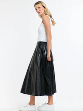 Load image into Gallery viewer, 365 Days Updated Dakota PU Skirt Black
