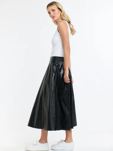 365 Days Updated Dakota PU Skirt Black