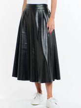 Load image into Gallery viewer, 365 Days Updated Dakota PU Skirt Black
