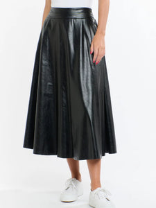 365 Days Updated Dakota PU Skirt Black