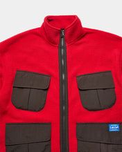 Load image into Gallery viewer, Larriet Jungle Fleece Jacket Red
