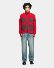 Load image into Gallery viewer, Larriet Jungle Fleece Jacket Red
