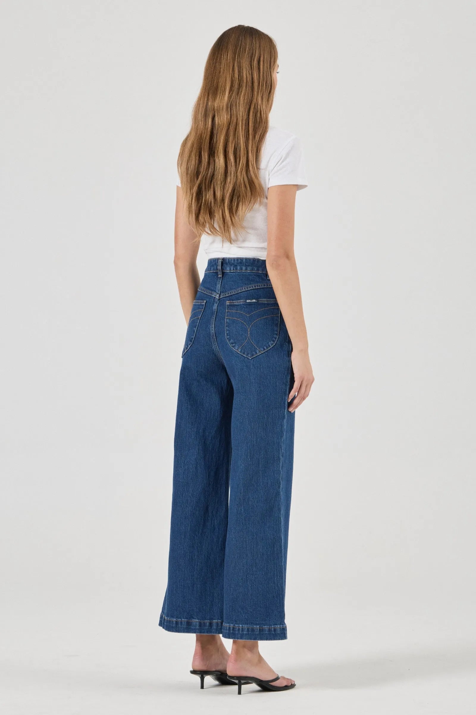Rolla's Sailor Jean Eco Ruby Blue Crop