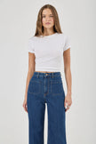 Rolla's Sailor Jean Eco Ruby Blue Crop
