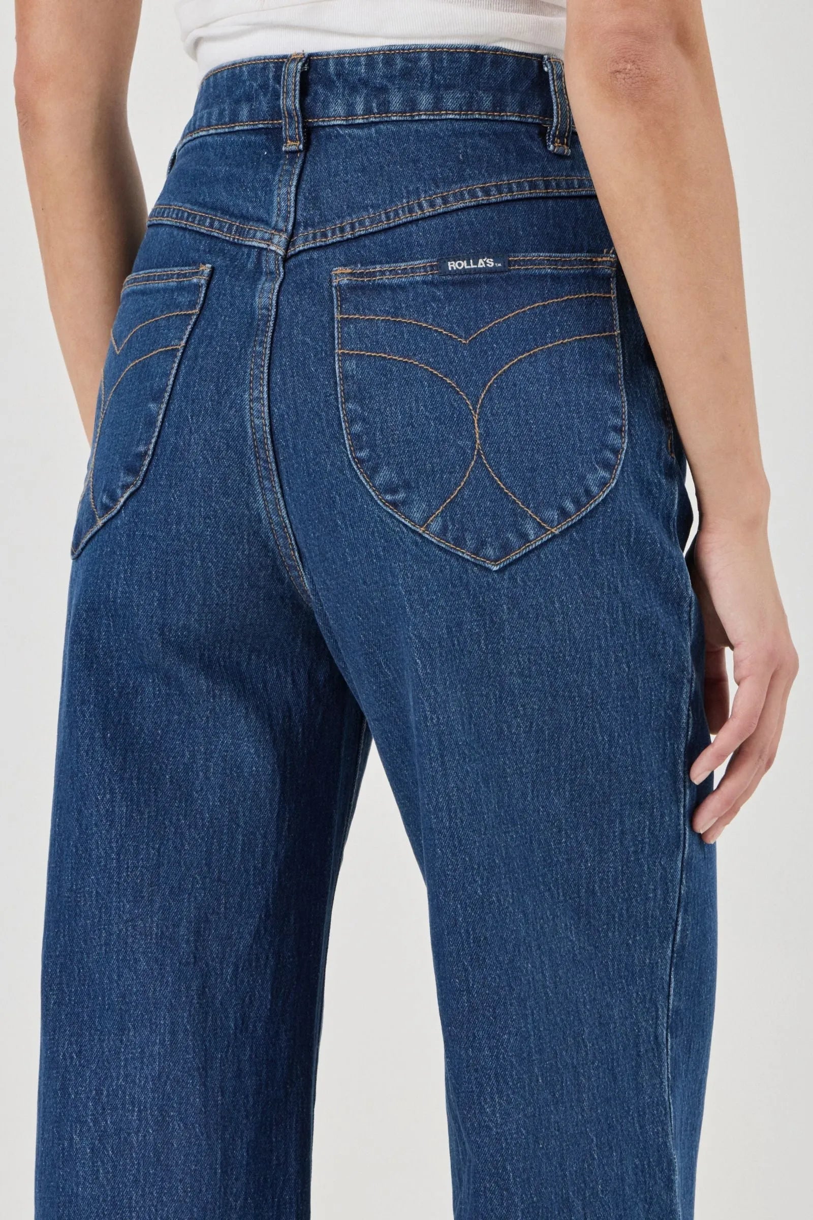 Rolla's Sailor Jean Eco Ruby Blue Crop