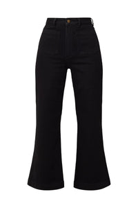 Rolla's Sailor Jean Black Rinse Crop