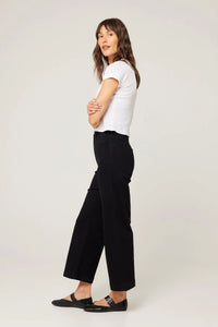 Rolla's Sailor Jean Black Rinse Crop