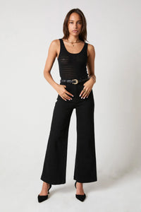 Rolla's Sailor Jean Black Rinse Crop