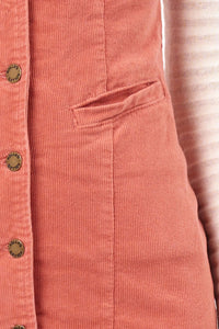 Rollas Dallas Dress Cord Dark Peach